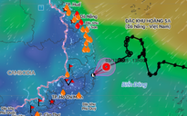 Áp thấp nhiệt đới suy yếu trên đất liền, miền Trung có nơi mưa rất to