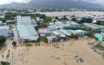 Lũ trên sông Cái Nha Trang đạt đỉnh, nước rút chậm