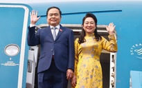 Chủ tịch Quốc hội và Phu nhân lên đường công du