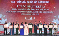 Trao giải thưởng văn học, nghệ thuật, báo chí về chủ đề học tập và làm theo Bác Hồ