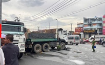 Tai nạn nghiêm trọng ngay giao lộ ở huyện Bình Chánh, TP HCM