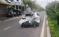 Ô tô gây tai nạn liên hoàn giữa TP Quảng Ngãi