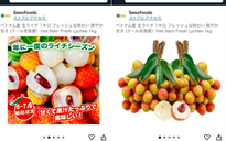 Giá vải thiều Việt Nam bán trên Amazon Nhật Bản giá nửa triệu đồng/kg