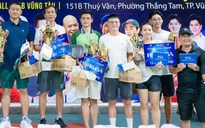 Ca sĩ Hoàng Bách, diễn viên Huy Khánh tỏa sáng ở Giải Pickleball Doanh nhân và Nghệ sĩ