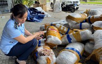 Phát hiện 700 kg mực khô vô chủ trên vỉa hè Đà Nẵng