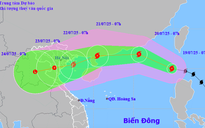 Wipha giật cấp 12 vào Biển Đông trở thành cơn bão số 3