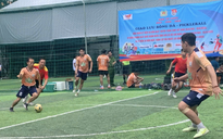 Giao lưu bóng đá - pickleball chào mừng 80 năm Ngày truyền thống Công an nhân dân