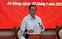 Trưởng Ban Tuyên giáo và Dân vận Trung ương làm việc với Tỉnh ủy An Giang