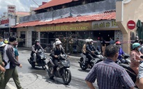 Cháy ở chợ Thủ Đức lúc giữa trưa
