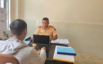 Công an TP Đà Nẵng làm việc với tài xế có hành vi rất nguy hiểm