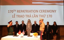 Lễ trao trả hài cốt quân nhân Mỹ lần thứ 170