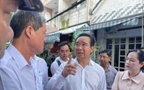 Chủ tịch UBND TP HCM Nguyễn Văn Được đến hiện trường vụ cháy khiến 8 người tử vong