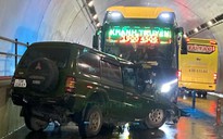 Tai nạn xe khách với ô tô 7 chỗ, 2 người tử vong trong hầm Đèo Ngang