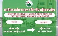 Đổi tên 13 bệnh viện công lập