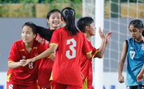 U20 nữ Việt Nam thắng Singapore 5-0, dẫn đầu bảng B vòng loại U20 nữ châu Á 2026