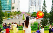 Du khách nô nức check-in Quảng trường Tam Thắng, phường Vũng Tàu