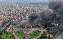 Cảnh tượng đổ nát ở Nepal sau nhiều ngày biểu tình bạo lực