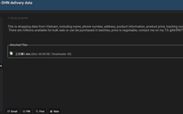 Hacker rao bán dữ liệu của Giao Hàng Nhanh và Sapo trên "web đen", doanh nghiệp phản hồi gì?