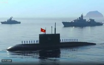 Mãn nhãn với tàu ngầm Kilo 636, tàu hộ vệ tàng hình diễu binh trên biển