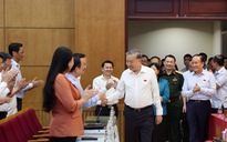 Những hình ảnh Tổng Bí thư Tô Lâm tiếp xúc cử tri ở Hà Nội