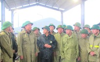 Đoàn công tác của Bộ Quốc phòng kiểm tra công tác ứng phó bão số 10 Bualoi