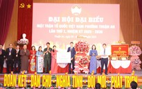 MTTQ Việt Nam TP HCM trao tặng phường Thuận An công trình an sinh xã hội 200 triệu đồng