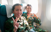 Chuyến bay đặc biệt đưa các nữ chiến sĩ trở về TP HCM sau khi hoàn thành nhiệm vụ A80