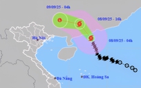 Bão số 7 giật lên cấp 13, cảnh báo mưa lớn, dông, lốc ở miền Bắc