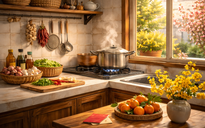 Những góc nhà gợi Tết