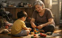 Trẻ nuôi con, già chăm cháu