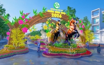 Lộ diện linh vật tại đường hoa nghệ thuật Cần Thơ đón Tết Bính Ngọ