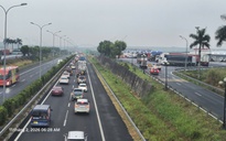 Kẹt xe trên cao tốc TPHCM-Long Thành-Dầu Giây đoạn qua Đồng Nai