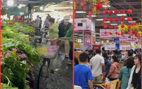 Khung cảnh trái ngược ở siêu thị và chợ truyền thống TPHCM ngày 26 Tết