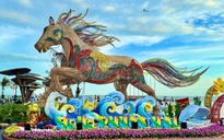 TPHCM: Linh vật ngựa mây tre độc đáo tại Phước Hải, Đất Đỏ dịp Tết Bính Ngọ