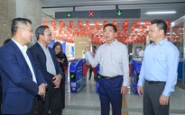 Bộ trưởng Xây dựng Trần Hồng Minh thị sát sân bay, nhà ga, đường sắt đô thị, bến xe chiều 29 Tết