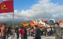 Nườm nượp người đến check-in đàn linh vật ngựa ở Quảng Trị