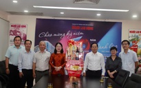 Lãnh đạo LĐLĐ TPHCM thăm, chúc Tết Báo Người Lao Động