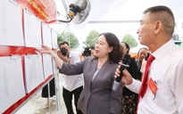 Phó Chủ tịch nước Võ Thị Ánh Xuân kiểm tra công tác bầu cử tại Đồng Nai