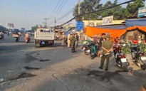 Phòng CSGT Công an TPHCM quyết tâm lập lại trật tự ở các chợ đầu mối