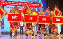 NSND Triệu Trung Kiên với tác phẩm cổ động bầu cử Quốc hội và Hội đồng Nhân dân các cấp