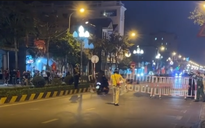 Nhóm thanh thiếu niên lạng lách, đánh võng, lao xe vào tổ công tác và hàng rào chắn