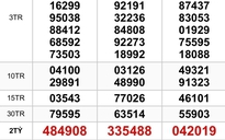 Xổ số miền Nam: Sáng 14-3, chưa tìm ra chính xác nơi trúng 3 giải độc đắc