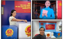 Văn nghệ sĩ nô nức đi bầu cử, gửi gắm niềm tin vào tương lai đất nước