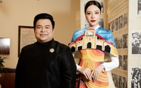 Hoa hậu Tô Diệp Hà ấn tượng với áo dài "chợ Bến Thành"