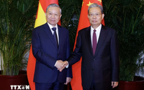 Tổng Bí thư, Chủ tịch nước Tô Lâm hội kiến Ủy viên trưởng Nhân đại toàn quốc Trung Quốc