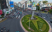 CSGT dùng flycam điều tiết giao thông tại vòng xoay Điện Biên Phủ