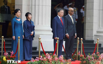 Lễ đón Tổng Bí thư, Chủ tịch nước Tô Lâm và Phu nhân thăm cấp Nhà nước Singapore