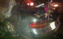 Xe Toyota phát hỏa tại trạm thu phí