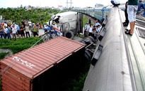 Tàu hỏa tông container, đường sắt Hà Nội - Hải Phòng bị cắt đứt