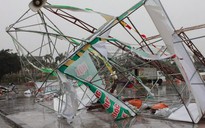 Bão Haiyan làm 3 người mất tích, quật đổ tháp truyền hình cao hơn 50 m